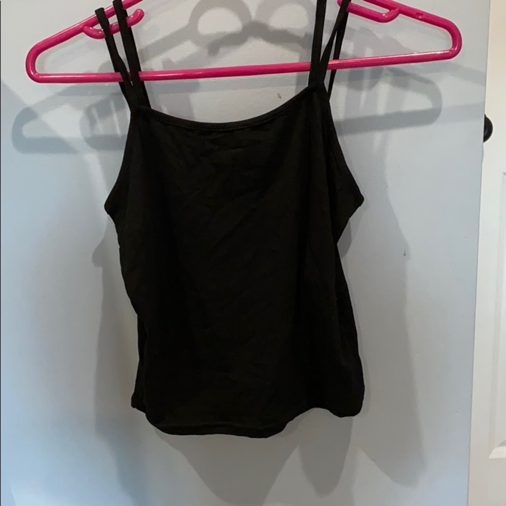 Black tank top